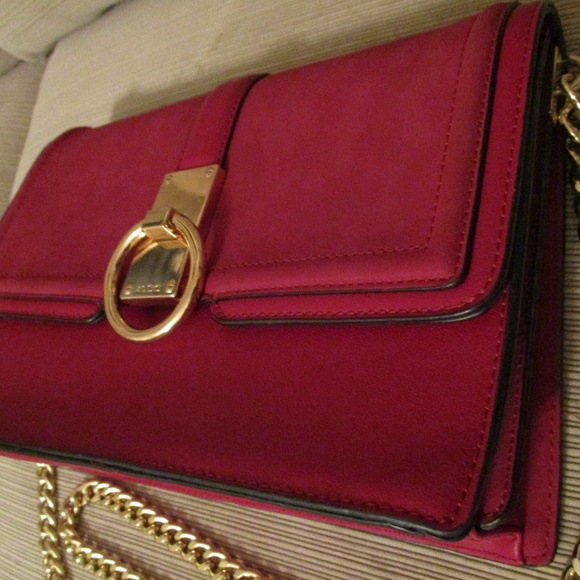 NWOT Burgundy Adolfo Handbag Chain Shoulder Strap - Picture 3 of 8